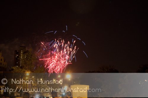 Minneapolis fireworks on 4 July 2010